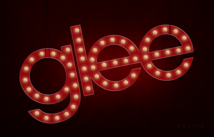 Glee sign lit up