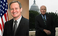 Senators Mike Crapo and Patrick Leahy portraits