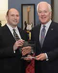RAINN founder Scott Berkowitz and Senator John Cornyn who received RAINN's 2012 Crime Fighter Award