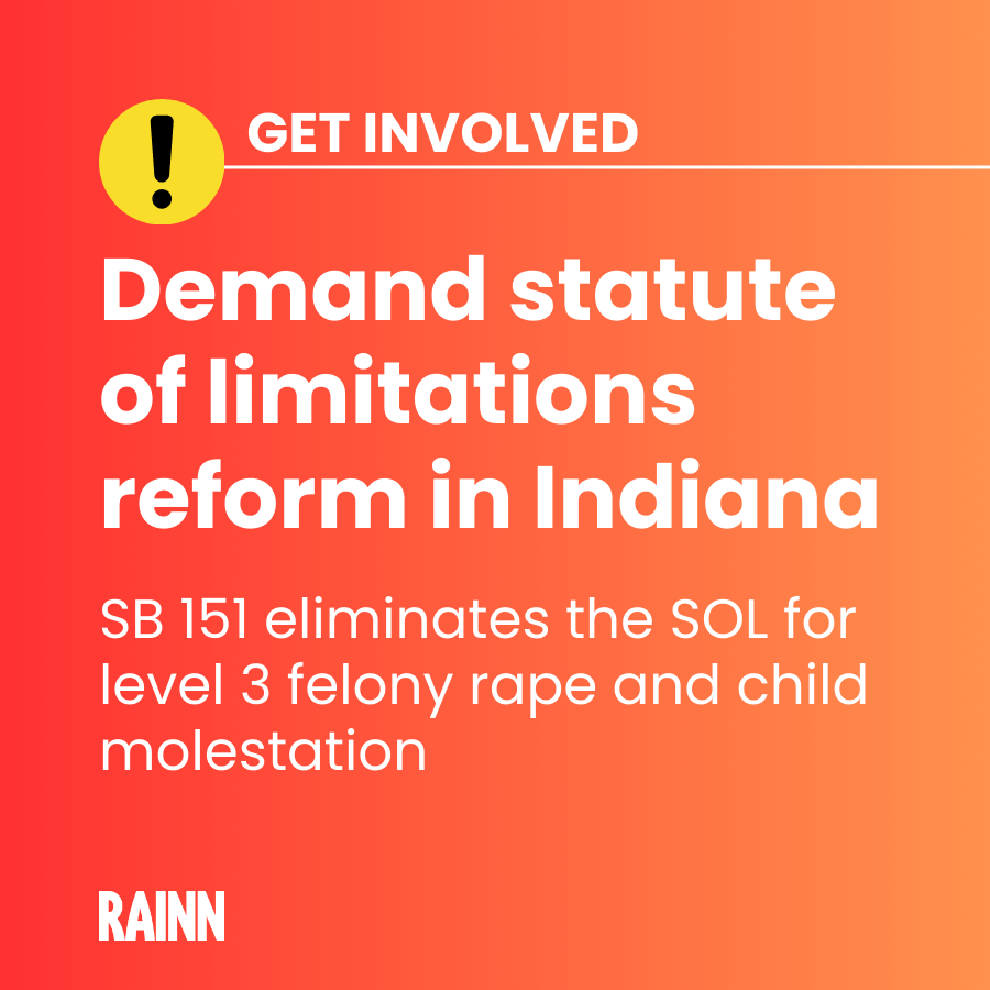 RAINN supports statute of limitations reform in Indiana